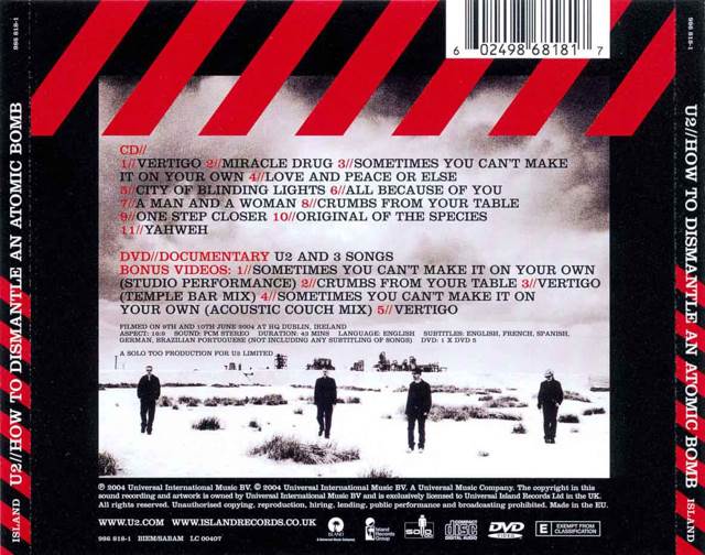 How To Dismantle An Atomic Bomb - U2 (12” - 49) music collectible [Barcode 602492678899] - Main Image 2