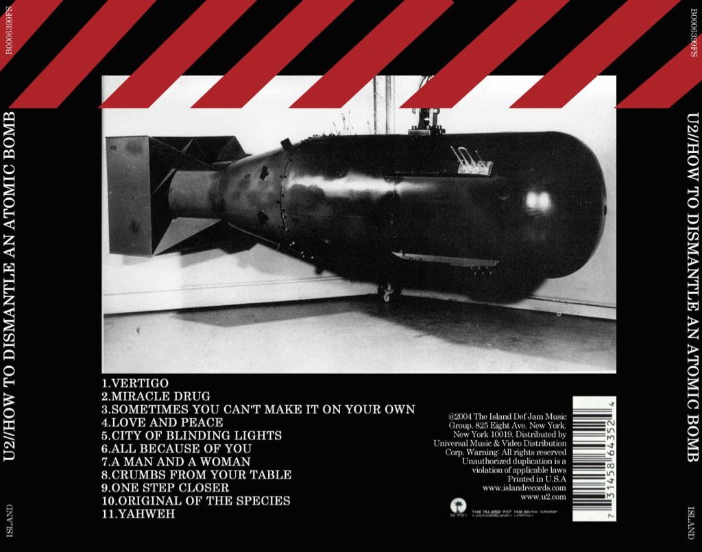 How To Dismantle An Atomic Bomb - U2 (CD) music collectible [Barcode 602498678282] - Main Image 2