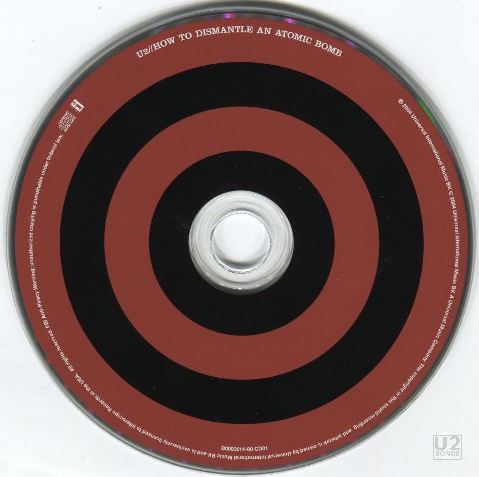 How To Dismantle An Atomic Bomb - U2 (CD - 49) music collectible [Barcode 602498678299] - Main Image 3