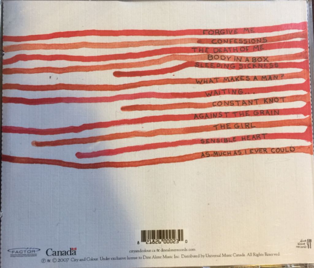 Bring Me Your Love - City And Colour (CD) music collectible [Barcode 821826000230] - Main Image 2