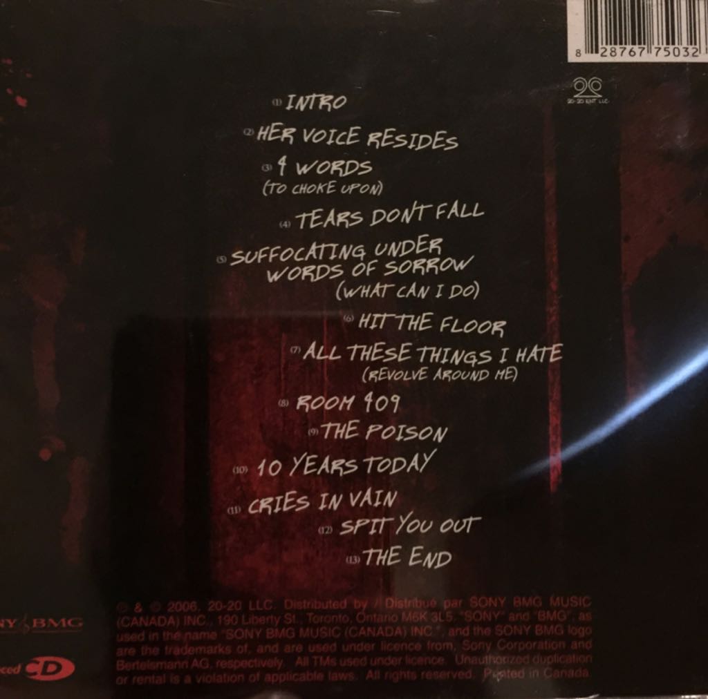 Poison - Bullet For My Valentine (CD) music collectible [Barcode 828767750323] - Main Image 2