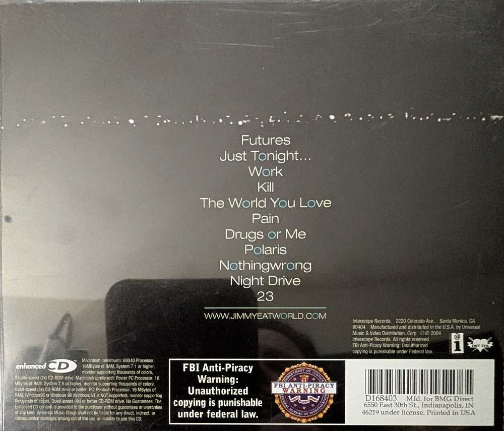 Futures - Jimmy Eat World (CD - 49) music collectible [Barcode 602498636756] - Main Image 2