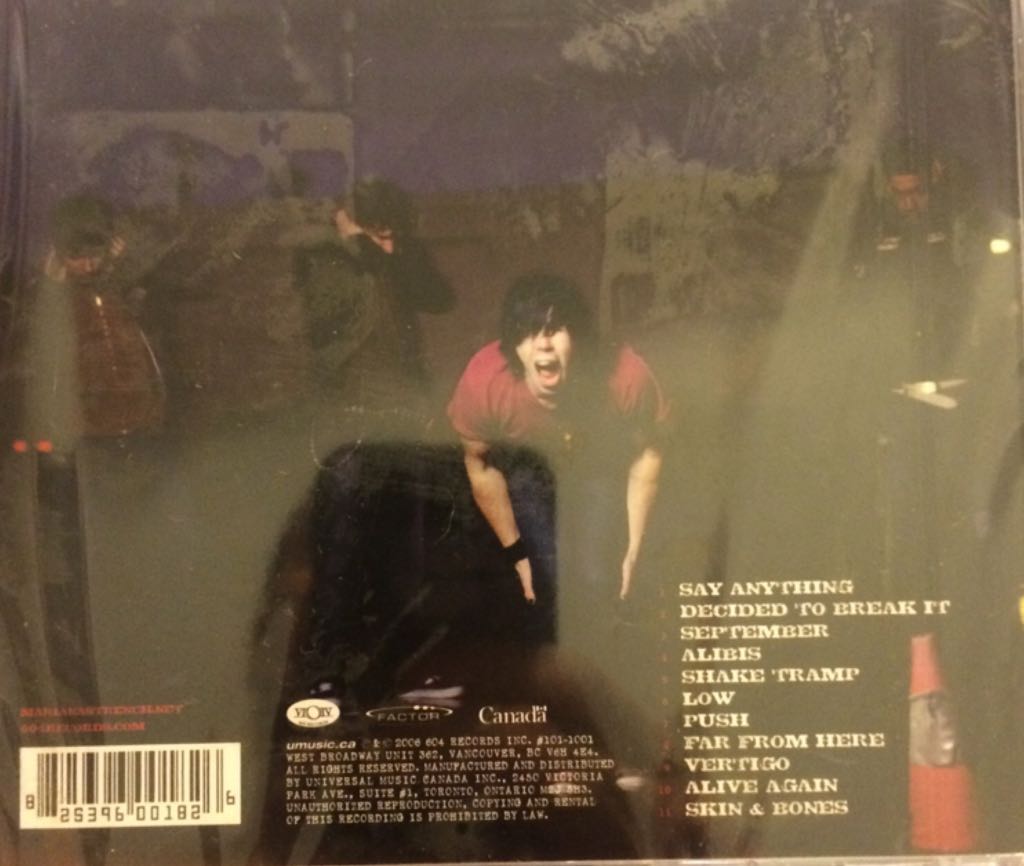 Fix Me - Marianas Trench (CD - 39) music collectible [Barcode 825396001826] - Main Image 2