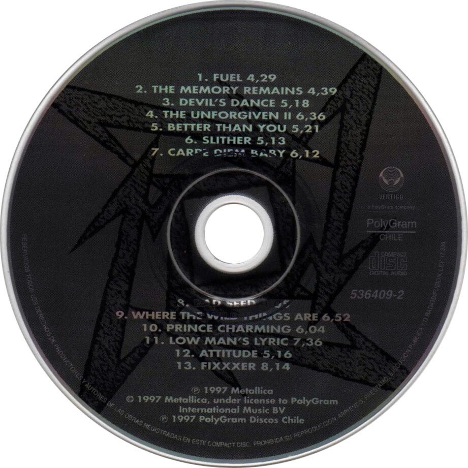 Reload - Metallica (CD - 78) music collectible [Barcode 731453640924] - Main Image 4