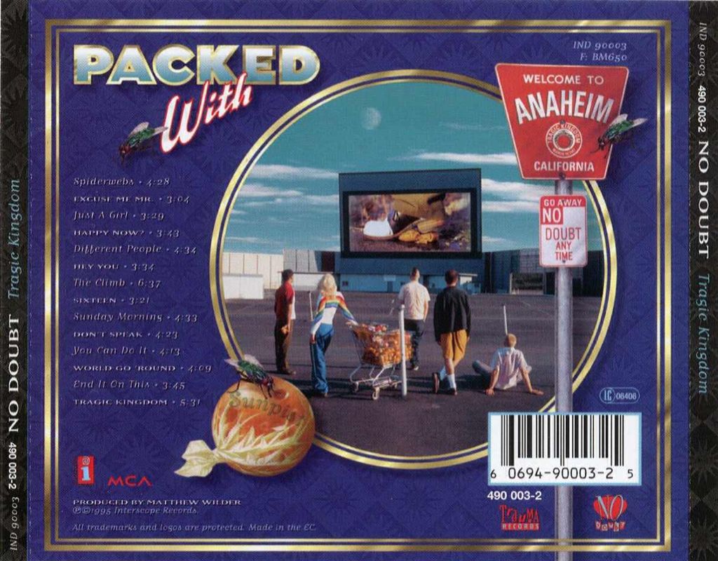 Tragic Kingdom - No Doubt (CD - 5938) music collectible [Barcode 606949000325] - Main Image 2