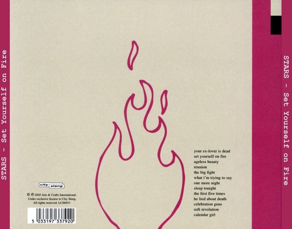 Set Yourself On Fire - Stars (CD) music collectible [Barcode 060270061927] - Main Image 2