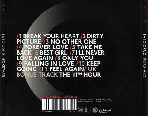 Rokstarr - Taio Cruz (CD - 44) music collectible [Barcode 602527169675] - Main Image 2