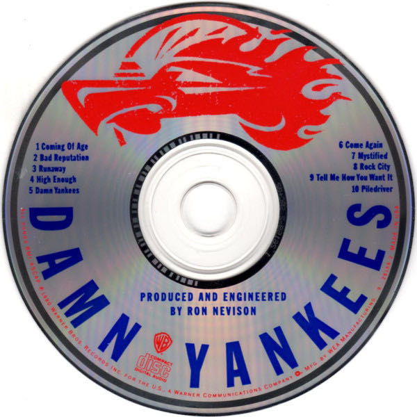 Damn Yankees - Damn Yankees (CD - 45) music collectible [Barcode 075992615921] - Main Image 3