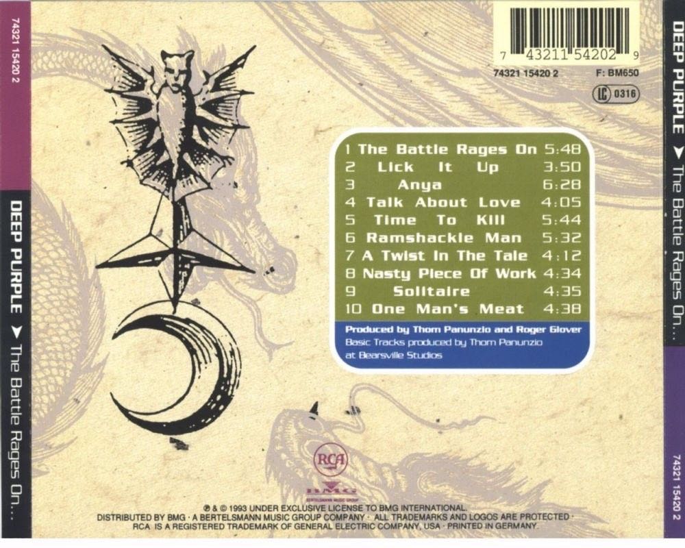 The Battle Rages On - Deep Purple (CD - 50) music collectible [Barcode 743211542029] - Main Image 4