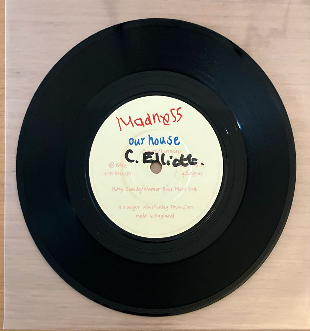Our House / Walking With Mr Wheeze - Madness (7”) music collectible - Main Image 3