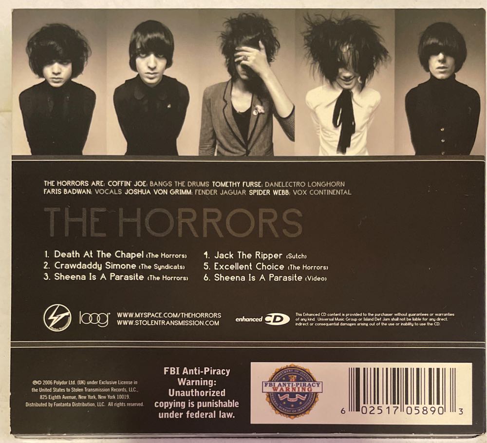The Horrors - Horrors, The (Enhanced CD (ECD) - 13) music collectible [Barcode 602517058903] - Main Image 2