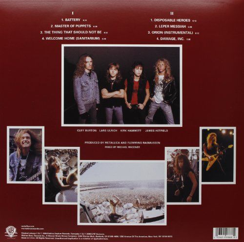 Master Of Puppets - Metallica (12” - 5451) music collectible [Barcode 042283814110] - Main Image 2