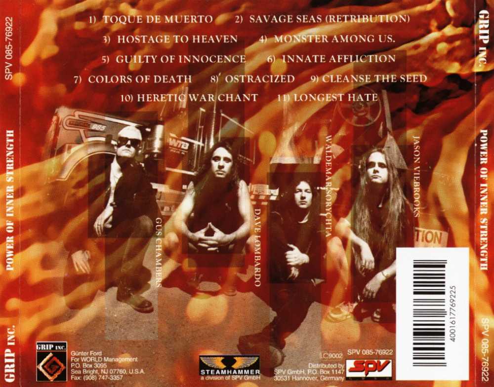 Power of Inner Strength - Grip Inc. (CD) music collectible [Barcode 4001617769225] - Main Image 2