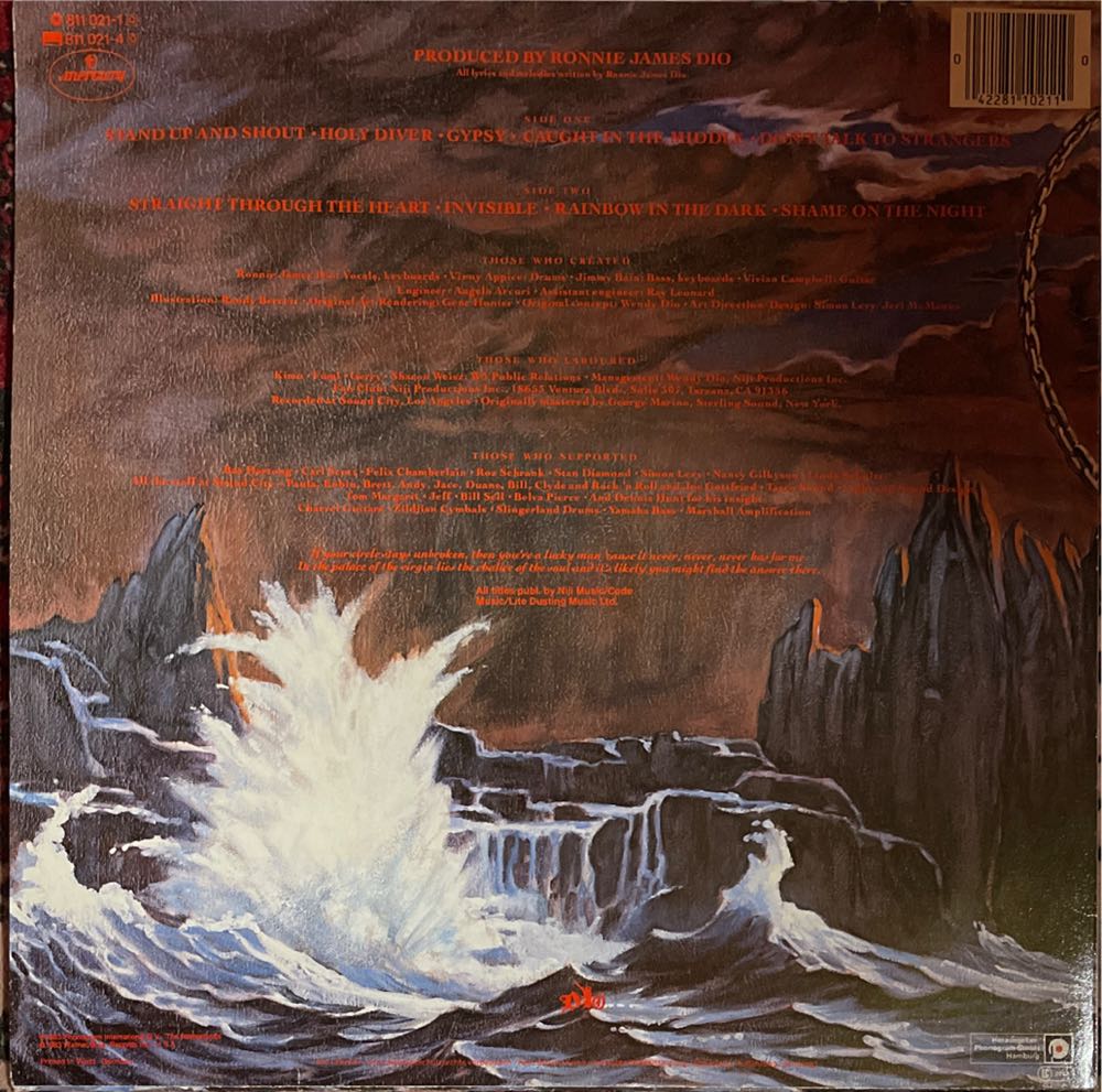 Holy Diver - Dio (12” - 41) music collectible [Barcode 603497864508] - Main Image 2