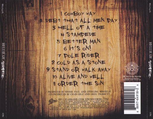 Hellyeah Stampede - Hellyeah (CD - 41) music collectible [Barcode 886976491826] - Main Image 2