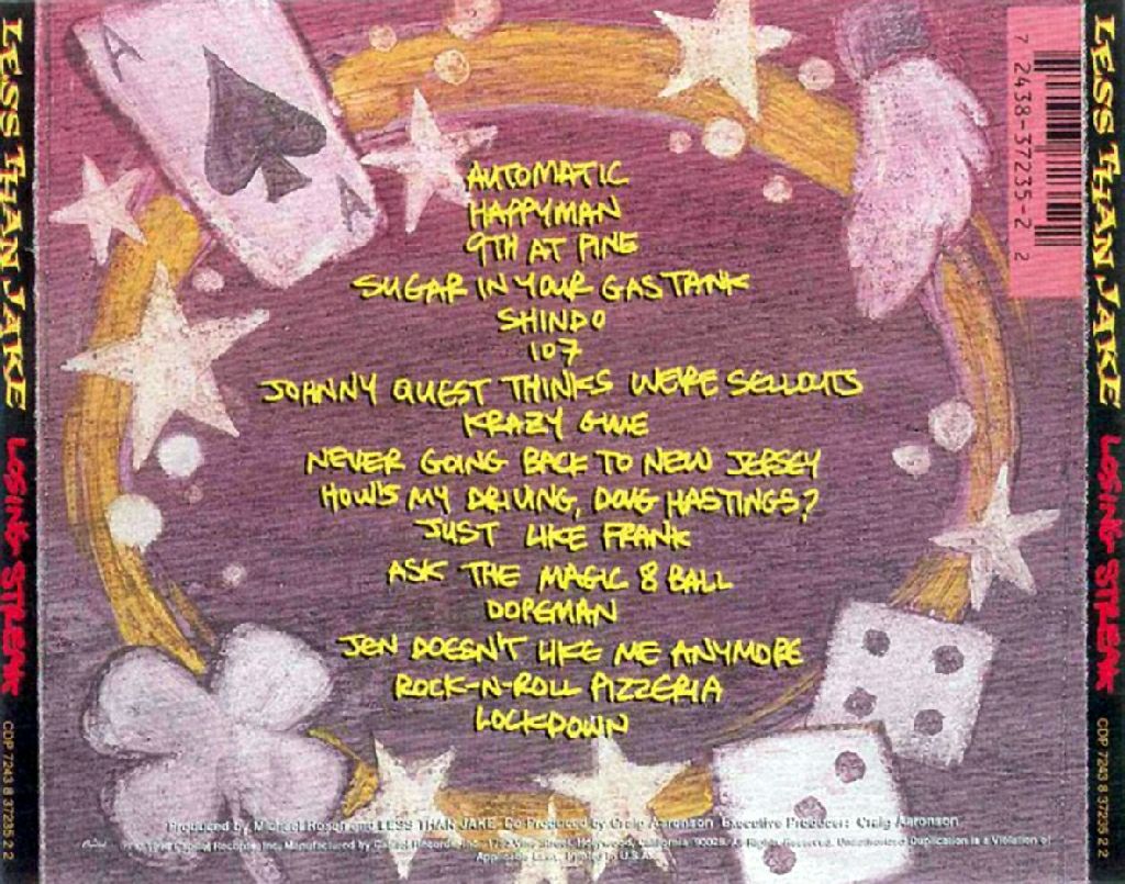 Losing Streak - Less Than Jake (CD) music collectible [Barcode 020831177429] - Main Image 2