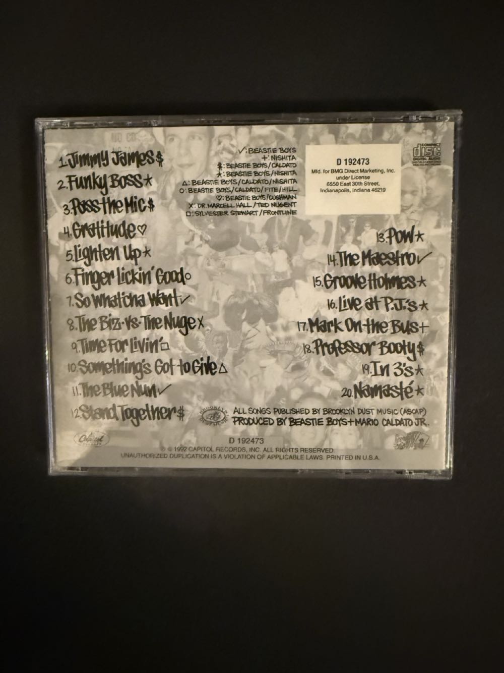 Beastie Boys - Check Your Head - Beastie Boys (CD) music collectible [Barcode 5099969422515] - Main Image 3