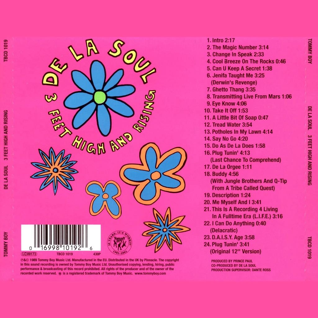 3 Feet High And Rising - De La Soul (CD) music collectible [Barcode 5016721641212] - Main Image 2