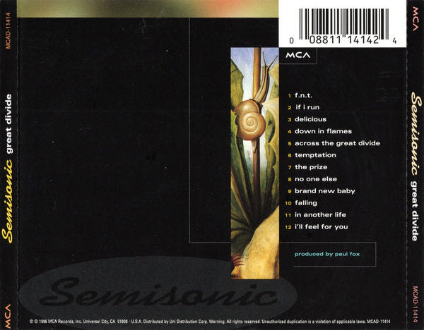 Great Divide - Semisonic (CD) music collectible [Barcode 008811141424] - Main Image 2