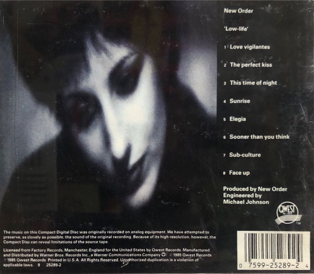 Low-life - New Order (CD) music collectible [Barcode 075992528924] - Main Image 2