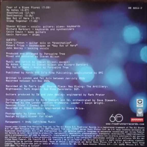 Fear of a Blank Planet - Porcupine Tree (CD - 51) music collectible [Barcode 016861801120] - Main Image 3