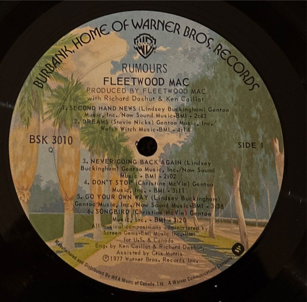 Rumours - Fleetwood Mac (12” - 39) music collectible [Barcode 075992731317] - Main Image 3