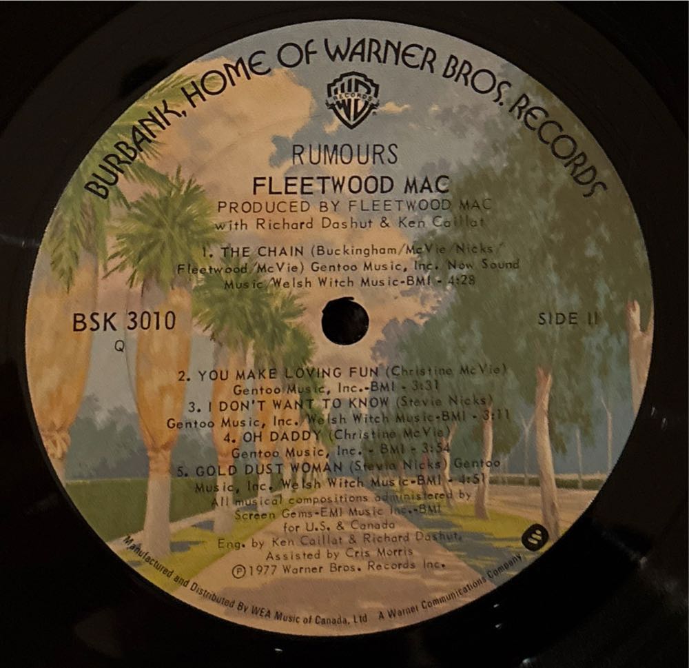 Rumours - Fleetwood Mac (12” - 39) music collectible [Barcode 075992731317] - Main Image 4