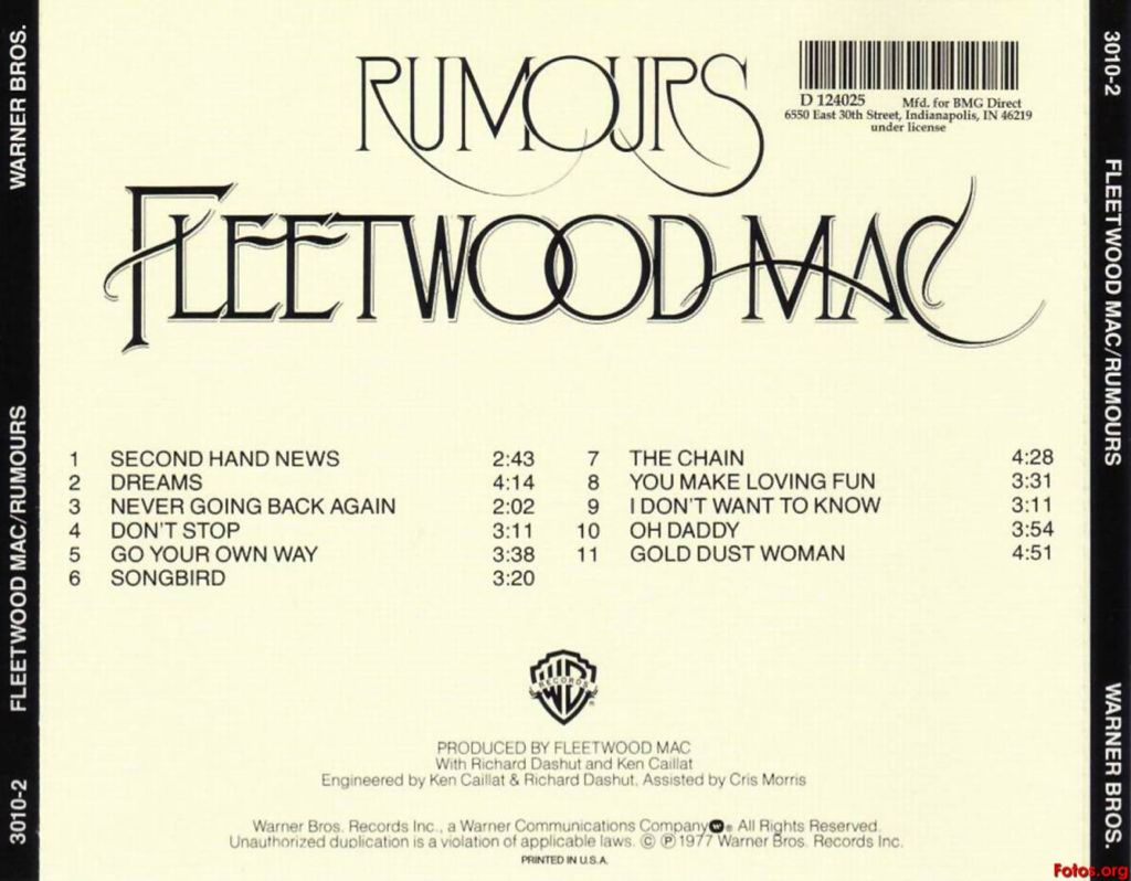 Rumours - Fleetwood Mac (12” - 40) music collectible - Main Image 2
