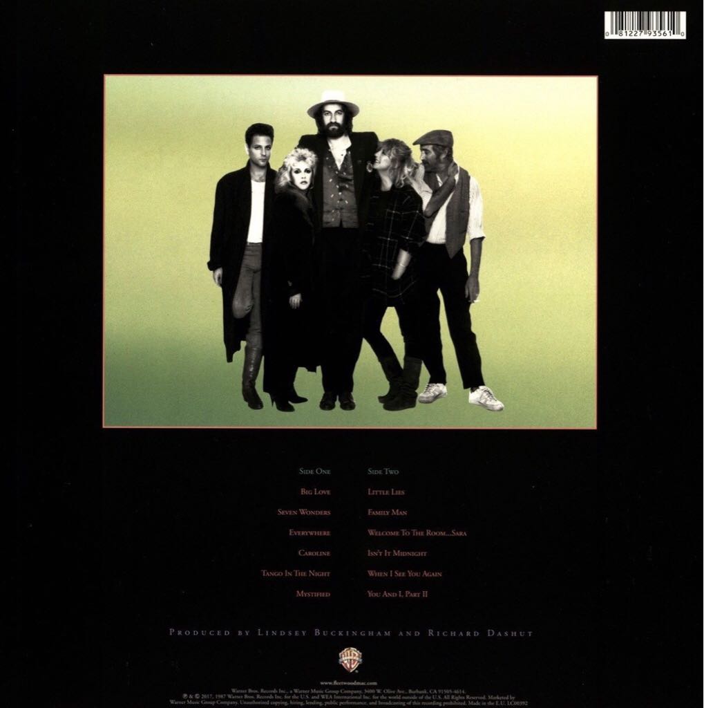 Tango In The Night - Fleetwood Mac (CD - 44) music collectible [Barcode 081227935610] - Main Image 2