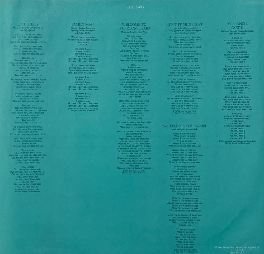 Tango In The Night - Fleetwood Mac (12”) music collectible - Main Image 3