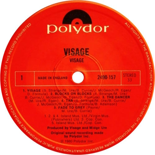Visage - Visage (12” - 39) music collectible - Main Image 3