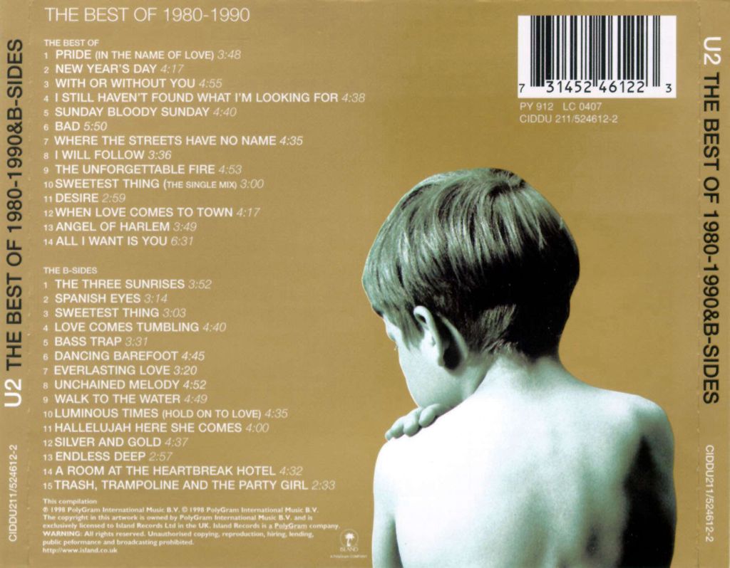 Best Of 1980-1990, The - U2 (CD) music collectible [Barcode 777495910083] - Main Image 2