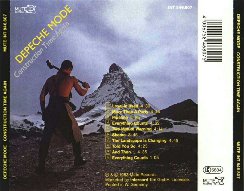 Construction Time Again - Depeche Mode (SACD - 42) music collectible [Barcode 094638415725] - Main Image 2