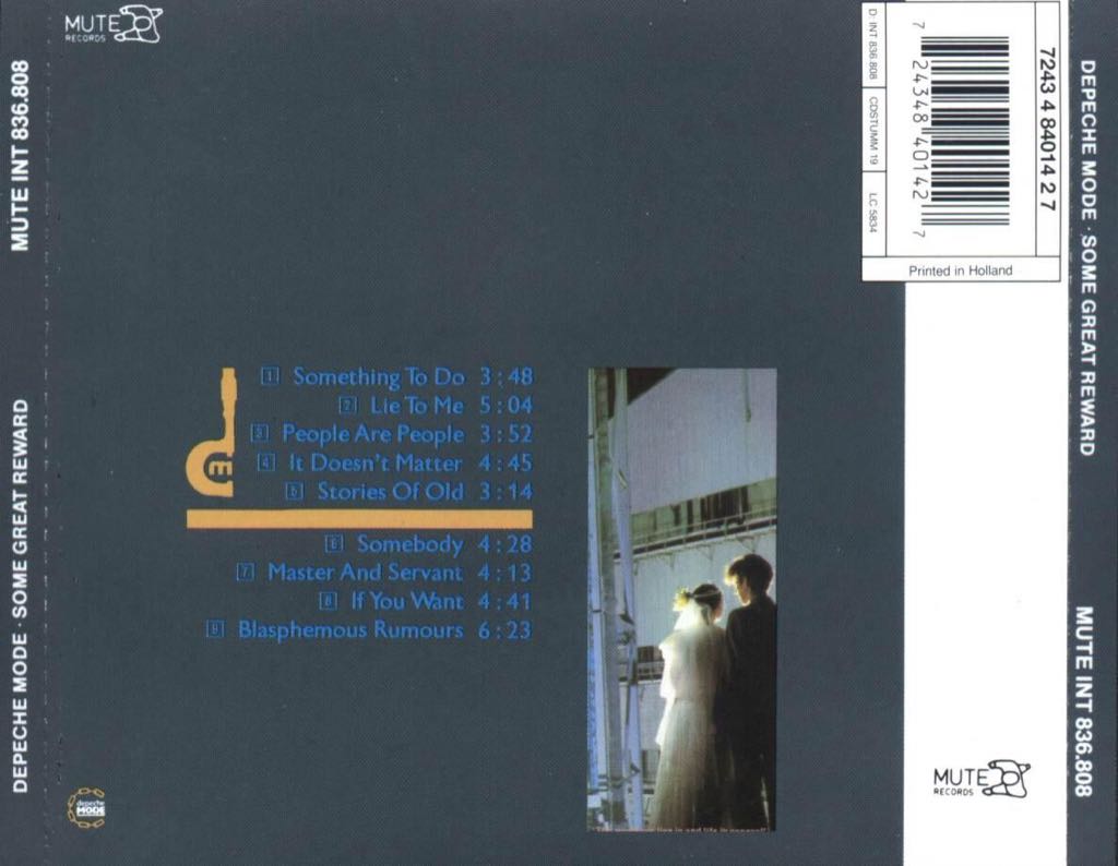 Some Great Reward - Depeche Mode (CD - 40) music collectible [Barcode 0094637006313] - Main Image 2