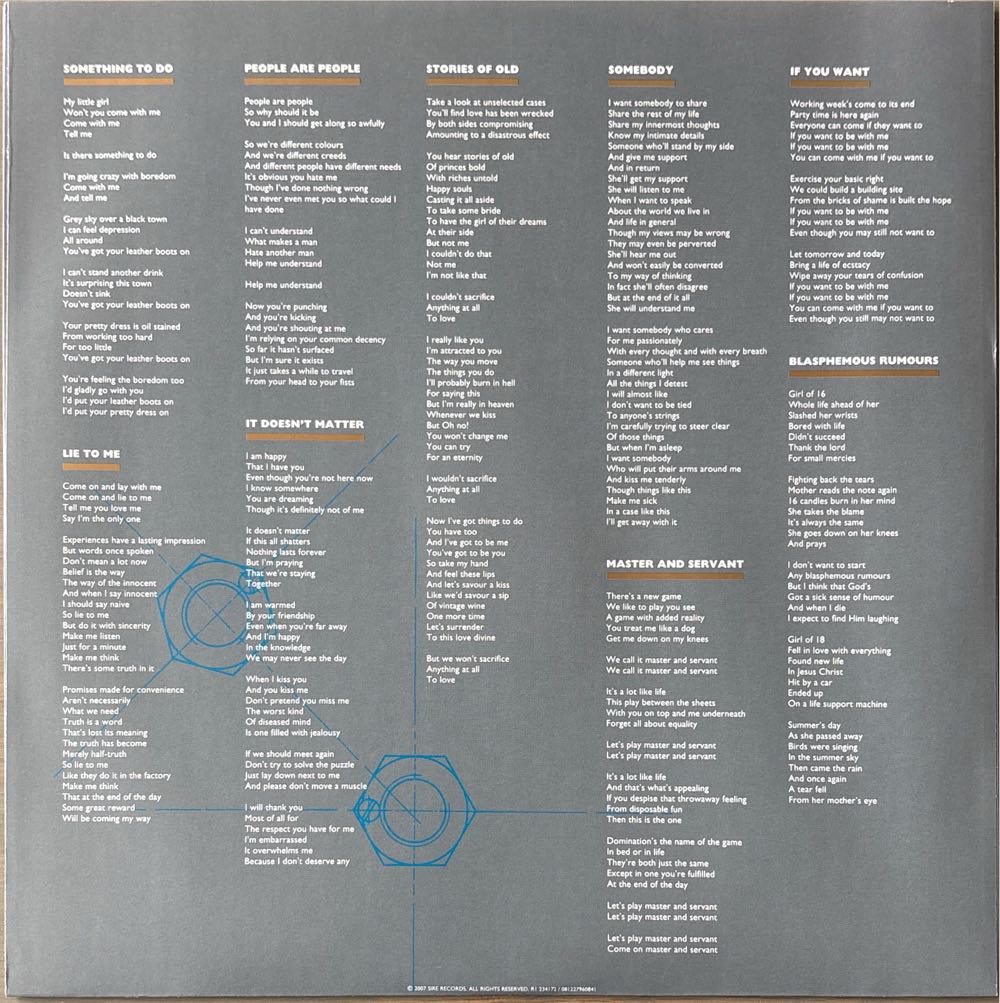 Some Great Reward - Depeche Mode (12”) music collectible [Barcode 081227960841] - Main Image 4