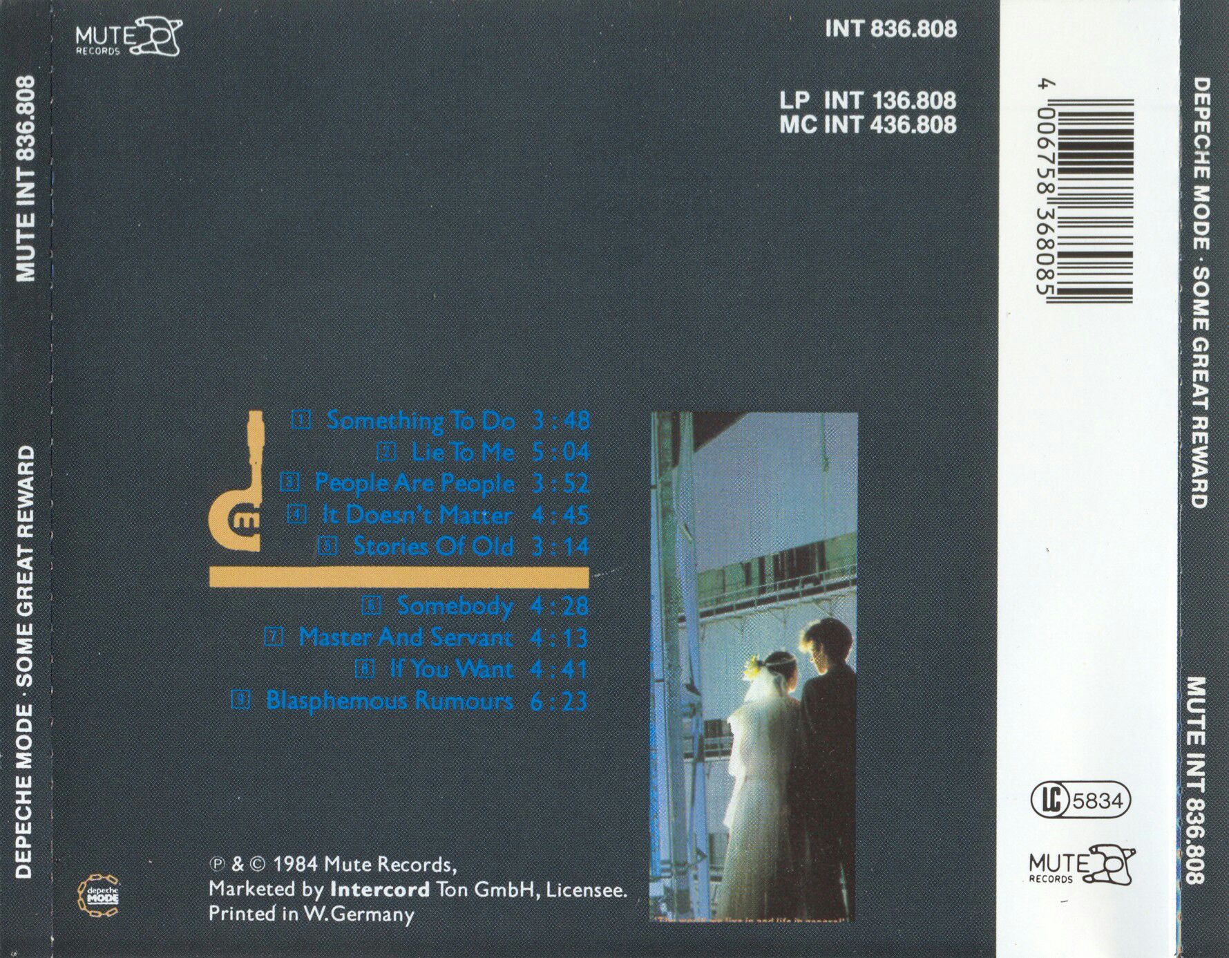 Some Great Reward - Depeche Mode (CD) music collectible [Barcode 4006758368085] - Main Image 2