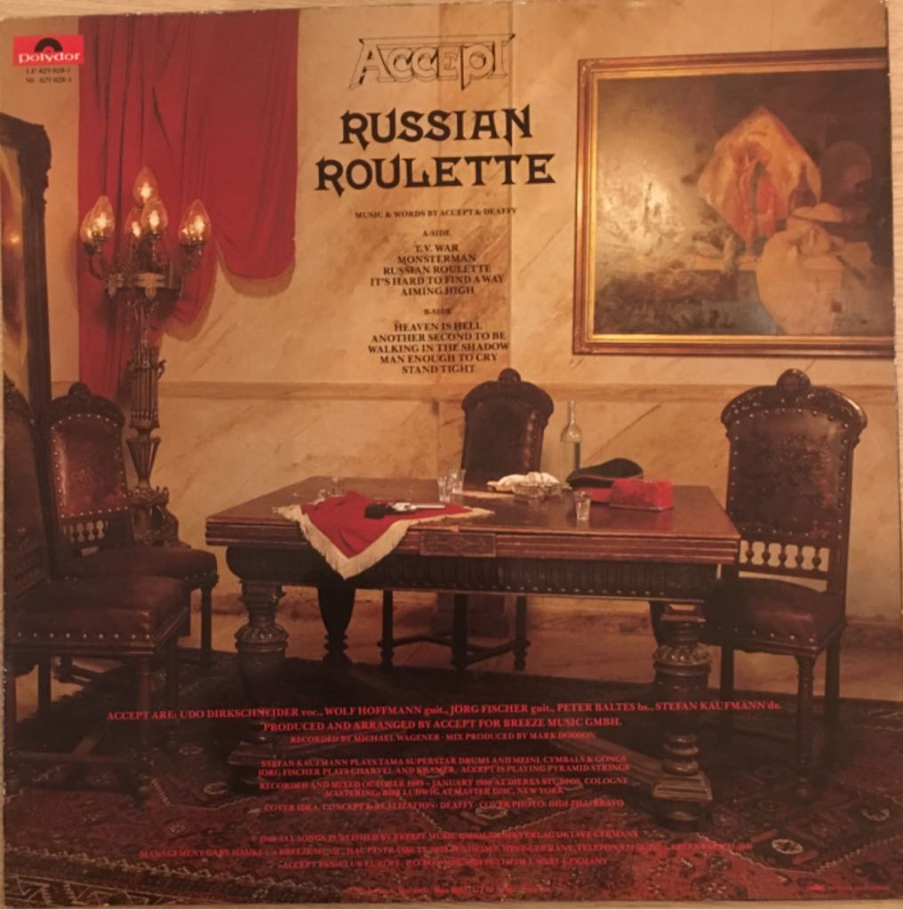 Russian Roulette - Accept (12”) music collectible - Main Image 2