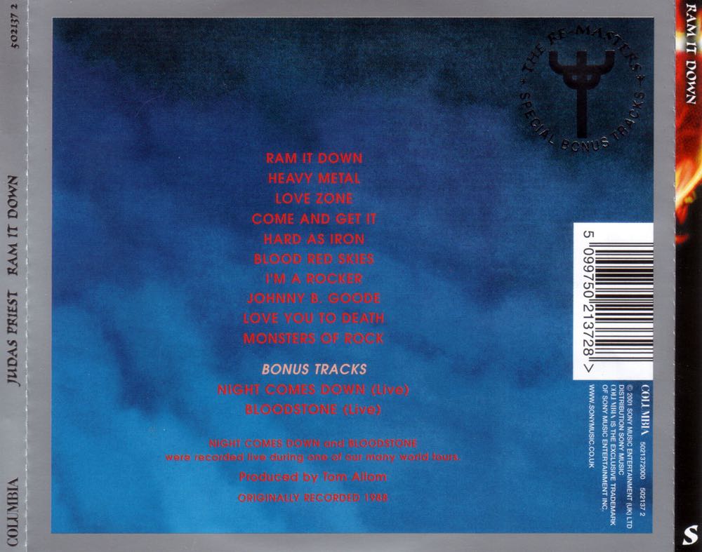 Ram It Down - Judas Priest (12” - 49) music collectible [Barcode 074644424416] - Main Image 2
