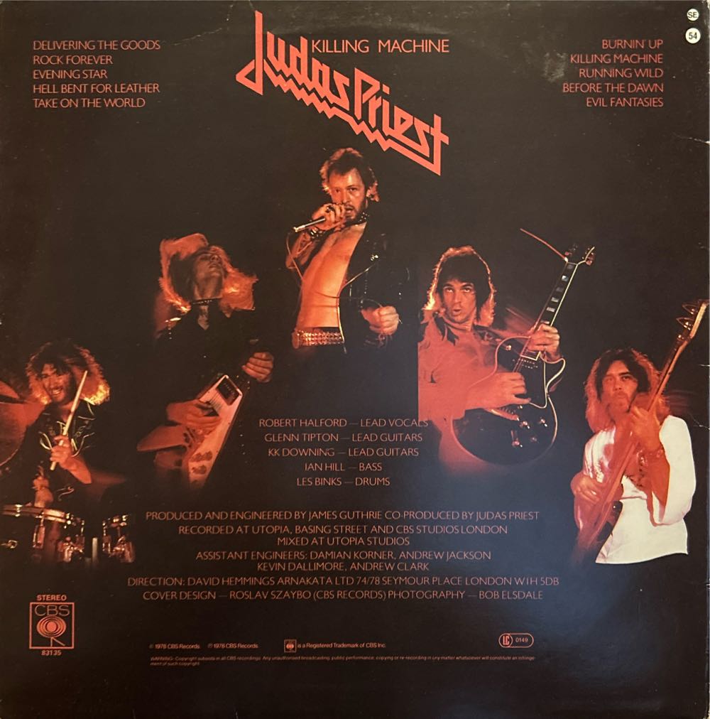 Killing Machine - Judas Priest (12” - 35) music collectible - Main Image 2