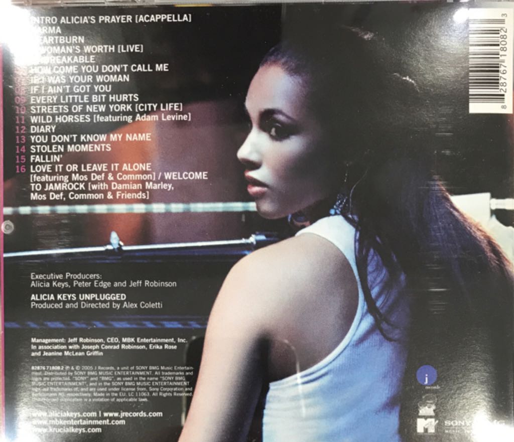 Unplugged - Alicia Keys (CD) music collectible [Barcode 5420022902178] - Main Image 2