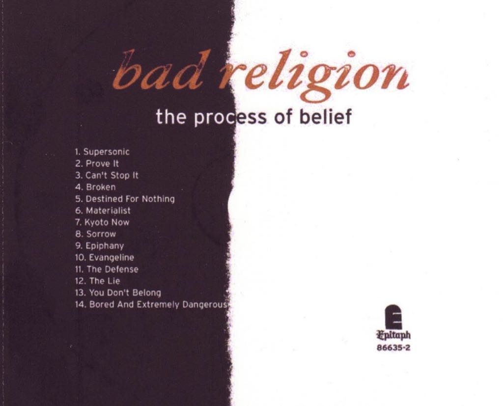The Process Of Belief - Bad Religion (12”) music collectible [Barcode 045778663514] - Main Image 2