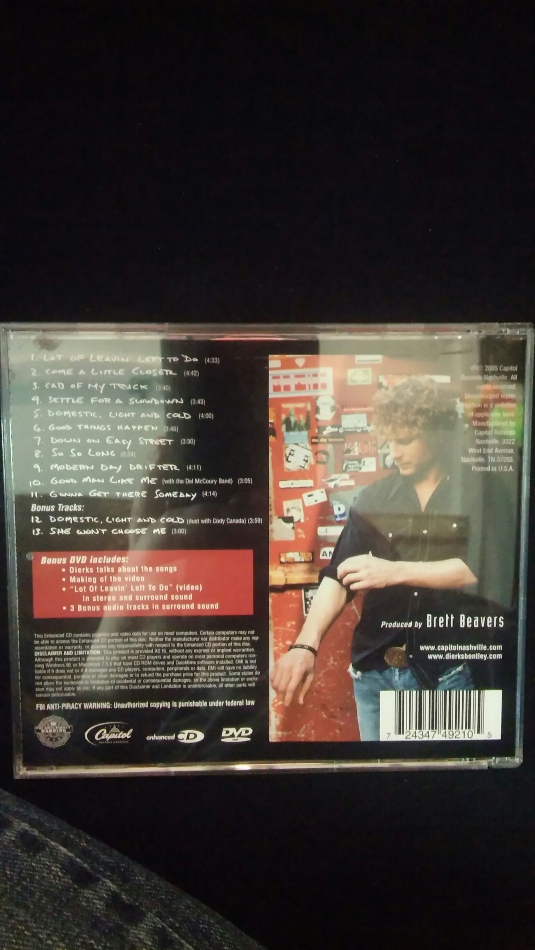 Modern Day Drifter - Dierks Bentley (CD) music collectible [Barcode 724347492105] - Main Image 2