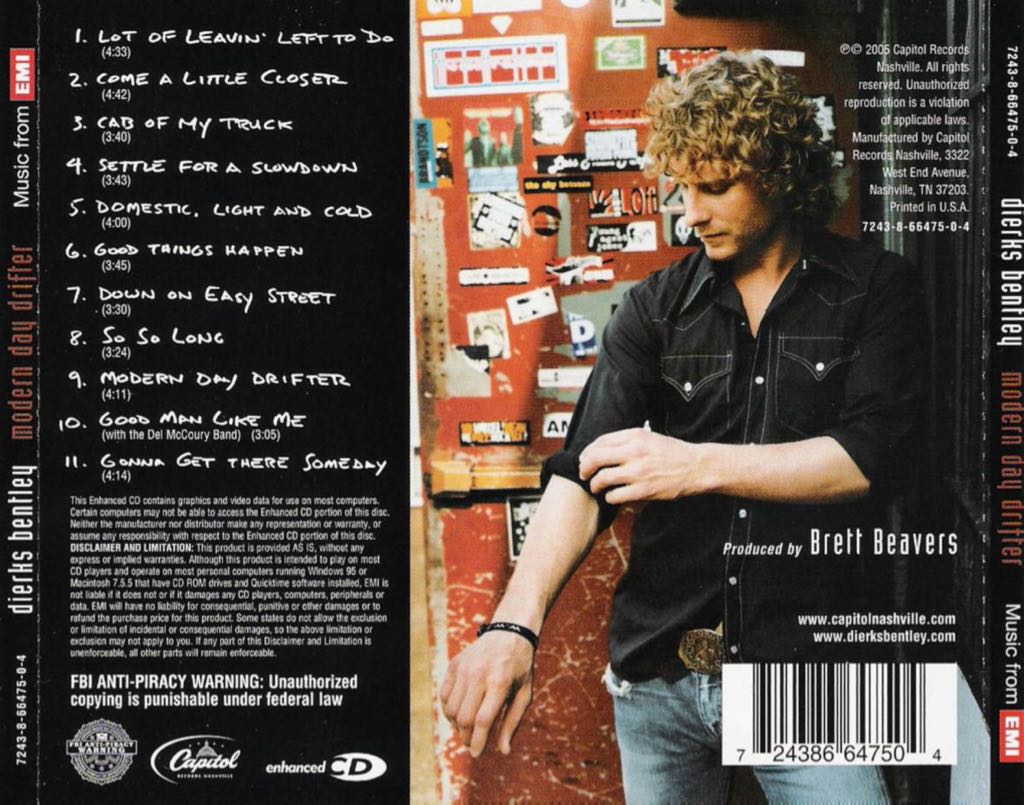 Modern Day Drifter (MP3) - Bentley, Dierks (MP3 - 43) music collectible - Main Image 2