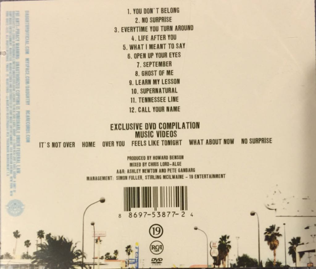 Leave This Town - Daughtry (CD - 47) music collectible [Barcode 886975387724] - Main Image 2
