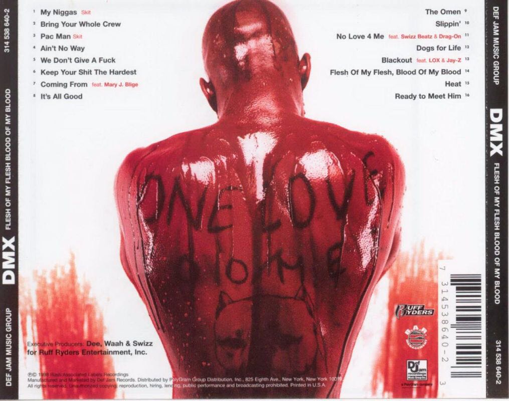 Flesh Of My Flesh Blood Of My Blood - DMX (CD - 70) music collectible [Barcode 777495024841] - Main Image 2