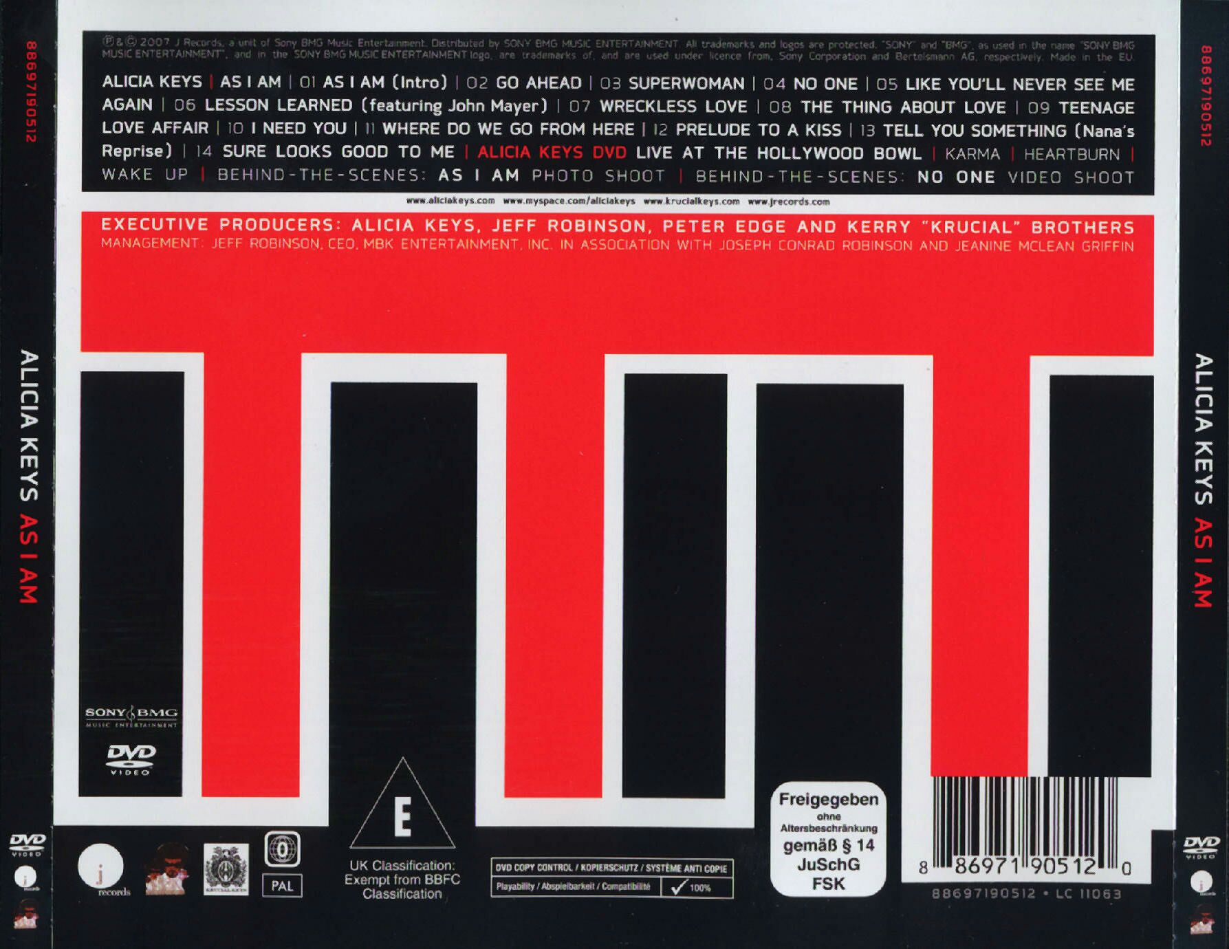 As I Am - Alicia Keys (CD - 68) music collectible [Barcode 886971905120] - Main Image 2
