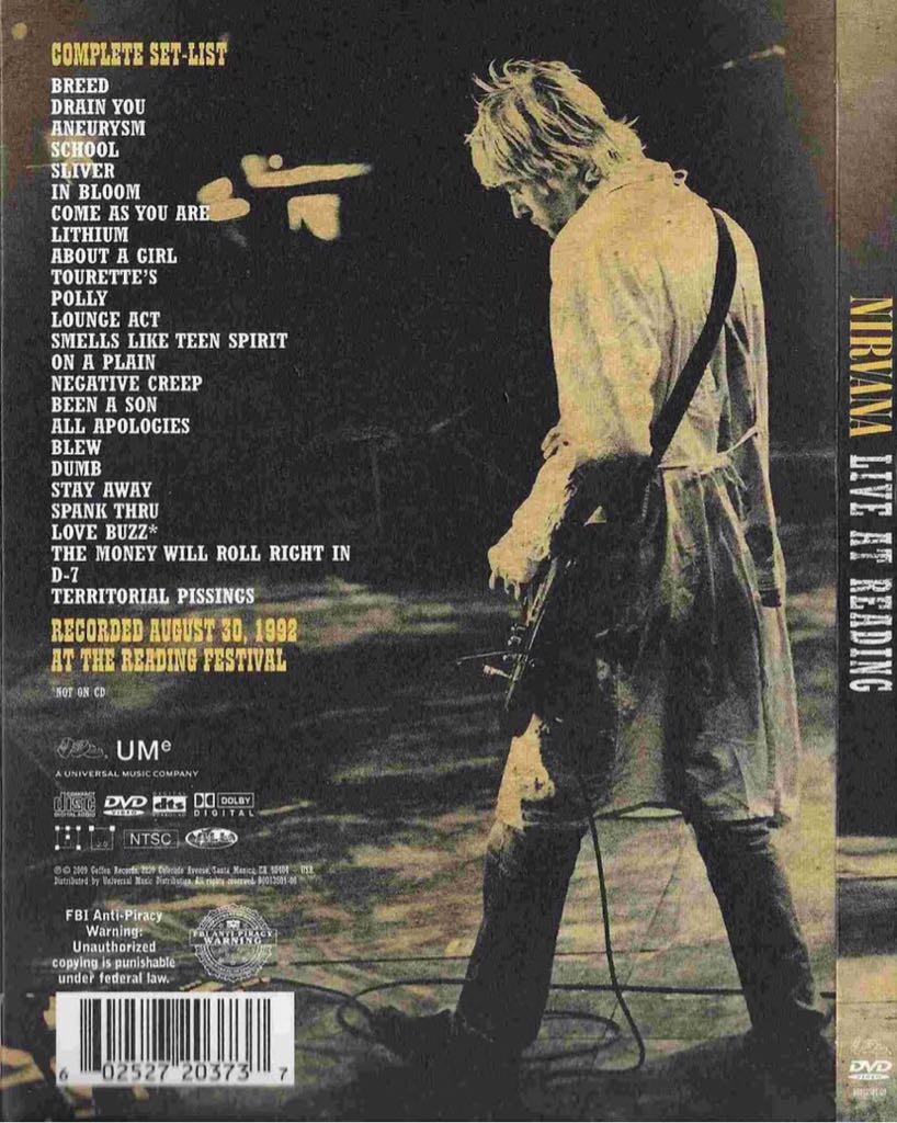 Live At Reading - Nirvana (CD/DVD) music collectible - Main Image 2