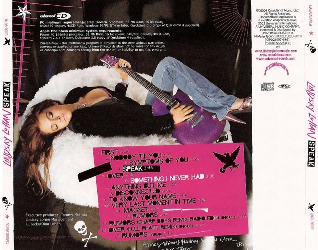 Speak - Lindsay Lohan (CD) music collectible - Main Image 2