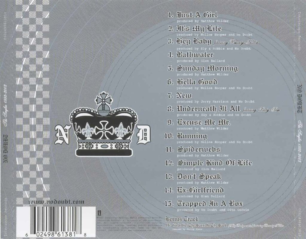 The Singles 1992-2003 - No Doubt (12” - 60) music collectible [Barcode 0602498611265] - Main Image 2