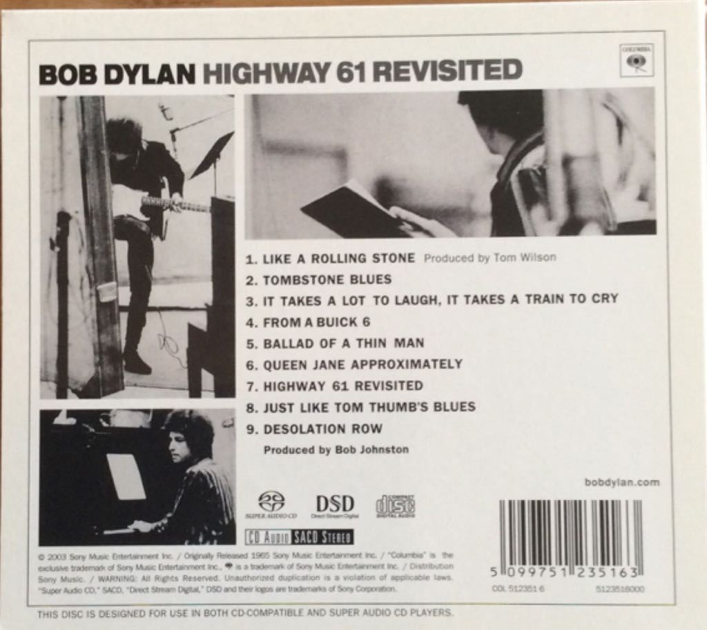 Highway 61 Revisited - Bob Dylan (12” - 51) music collectible [Barcode 827969239926] - Main Image 2